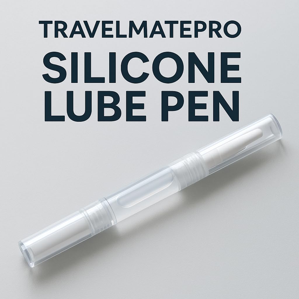 TravelmatePro Luggage Lubricant Pen – TSA-Approved Silicone Care for Suitcase Wheels, Zippers & Handles – Prevent Sticking, Smooth Rolling, Extend Bag Life